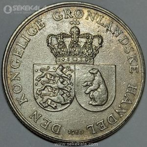 سکه 1 کرون نایاب گرینلند 1960