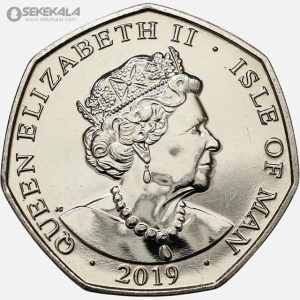 سکه 50 پنس یادبودی بسیارکمیاب جزیره من 2019 (isle of man)(peter pan)