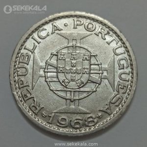 سکه کلکسیونی نایاب ۱ پاتاکا ماکائو مستعمره پرتغال ۱۹۶۸