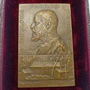 مدال برنز نایاب فرانسه ۱۸۸۲ + جعبه فابریک