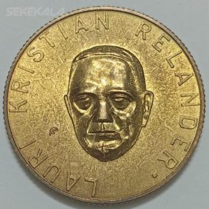 مدال برنز یادبودی فنلاند ۱۹۶۱ (کیفیت بانکی) رئیس جمهور پیشین فنلاند (لاوری کریستیان رلاندر)