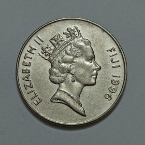سکه خارجی ۱۰ سنت کمیاب فیجی ۱۹۹۶