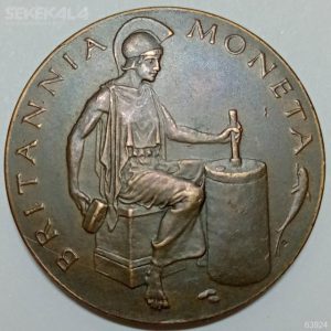 مدال برنز نایاب ضرابخانه سلطنتی بریتانیا 1924