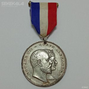 مدال نایاب یادبود تاجگذاری ادوارد هفتم و ملکه الکساندرا بریتانیا 1902