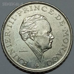 سکه کلکسیونی ۲ فرانک نایاب موناکو ۱۹۸۱