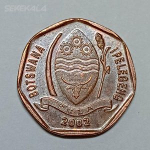 سکه کلکسیونی ۵ تبه کمیاب بوتسوانا ۲۰۰۲