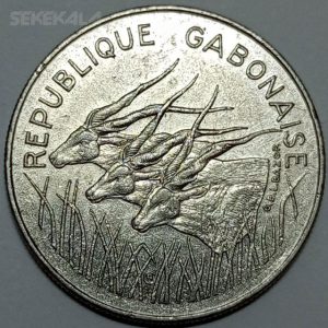 سکه کلکسیونی ۱۰۰ فرانک نایاب گابن ۱۹۸۵