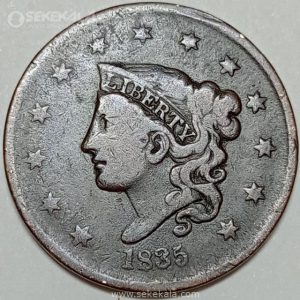 سکه نایاب 1 سنت قدیمی آمریکا 1835