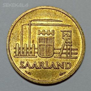 سکه کلکسیونی ۱۰ فرانک نایاب سارلند آلمان ۱۹۵۴