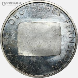 سکه 10 یورو نقره یادبودی آلمان 2002 (AU)(پنجاهمین سالگرد تلویزیون آلمان)