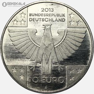 سکه 10 یورو پروف یادبودی آلمان 2013 (صد و پنجاهمین سال صلیب سرخ)(UNC)