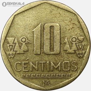 سکه 10 سنتیمو پرو 2001