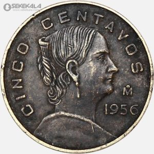 سکه 5 سنتاوو مکزیک 1956