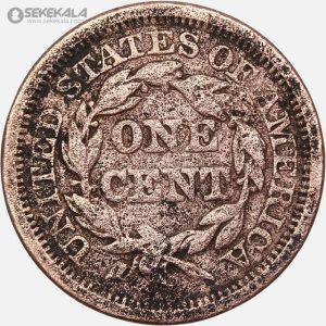 سکه 1 سنت نایاب آمریکا 1848 (Large cent)