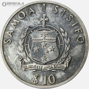 سکه 10 تالا نقره یادبودی ساموآ 1992 (المپیک تابستانی بارسلونا)