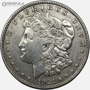 سکه نقره 1 دلار قدیمی آمریکا 1921 (مورگان)