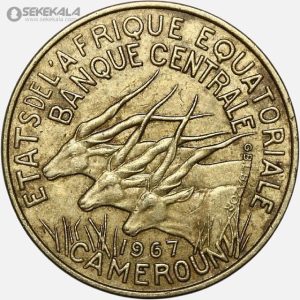 سکه 10 فرانک نایاب کامرون 1958 (آفریقای استوایی مستعمره فرانسه)