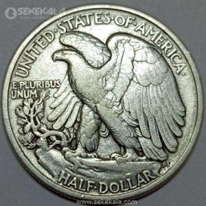 سکه نیم دلار نقره ایالات متحده آمریکا 1939 ( Walking Liberty)