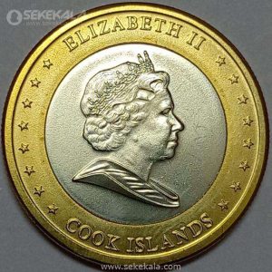 سکه دوفلزی 1 جزایر کوک 2010 (UNC)