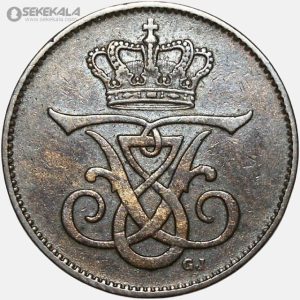 سکه قدیمی 2 اوره دانمارک 1912 (شاه فردریک هشتم)