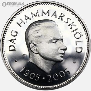 سکه 200 کرون پروف نقره سوئد 2005 (کارل شانزدهم گوستاو)