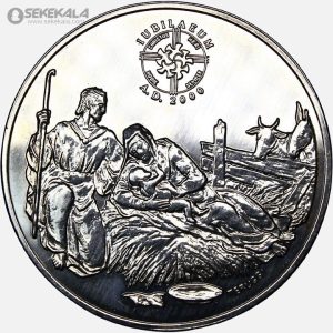 سکه 10 دینر نقره پروف آندورا 1999 (میلاد مسیح)