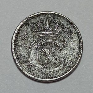 سکه کلکسیونی ۱ اوره قدیمی دانمارک ۱۹۱۸