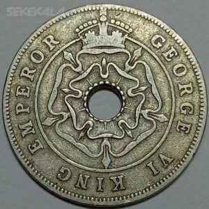 سکه کلکسیونی ۱ پنی نایاب رودزیا مستعمره انگلیس ۱۹۴۰ (شاه جرج ششم)