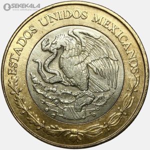 سکه 10 پزو دو فلزی مکزیک 2004