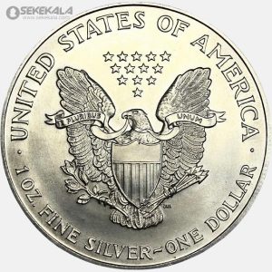 سکه 1 دلار نقره آمریکا 1995 (Silver Eagle) (UNC)