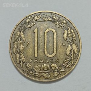سکه خارجی ۱۰ فرانک نایاب کامرون مستعمره فرانسه ۱۹۶۱