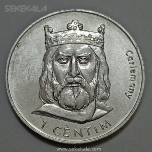 سکه خارجی کلکسیونی ۱ سنتیم کشور آندورا ۲۰۰۲ ( بسیار کمیاب )